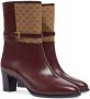 Gucci GG leather boots Red - Thumbnail 2