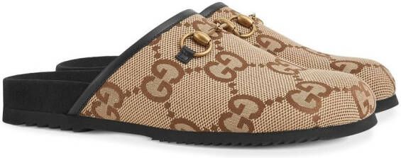 Gucci GG-monogram slip-on loafers Neutrals