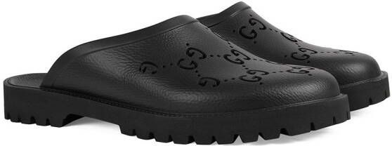 Gucci GG-print slippers Black