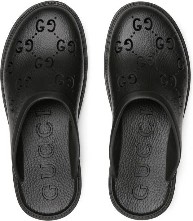 Gucci GG-print slippers Black