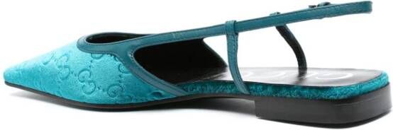 Gucci GG Supreme ballerina shoes Blue