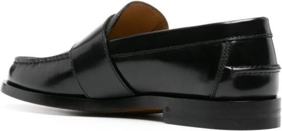 Gucci GG Supreme leather loafers Black