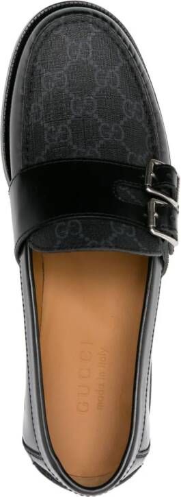 Gucci GG Supreme leather loafers Black