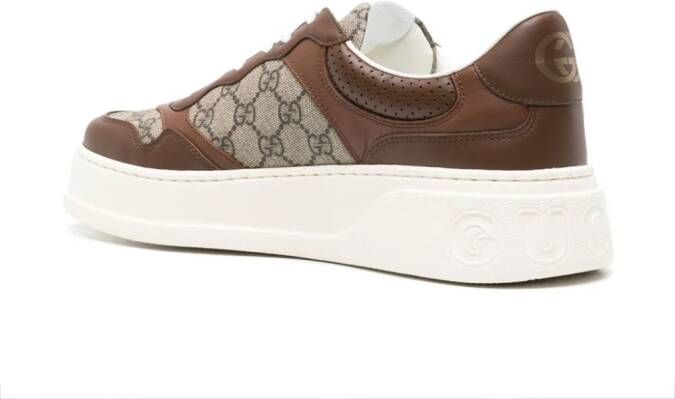 Gucci GG Supreme panelled sneakers Brown