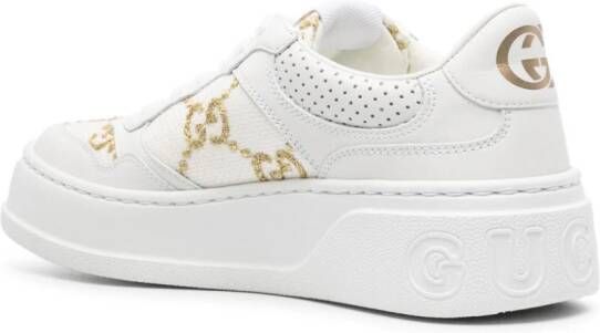 Gucci GG Supreme panelled sneakers White