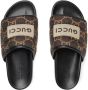 Gucci GG Supreme quilted slides Brown - Thumbnail 4
