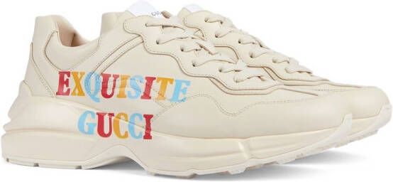 Gucci graphic-print low-top sneakers Neutrals