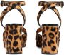 Gucci Horsebit 90mm leopard-print sandals Brown - Thumbnail 3