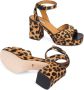 Gucci Horsebit 90mm leopard-print sandals Brown - Thumbnail 5