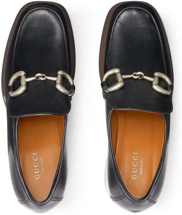 Gucci Horsebit buckle platform loafers Black