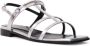 Gucci Horsebit caged metallic leather sandals Silver - Thumbnail 2