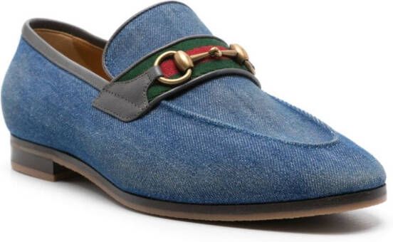 Gucci Horsebit denim loafers Blue