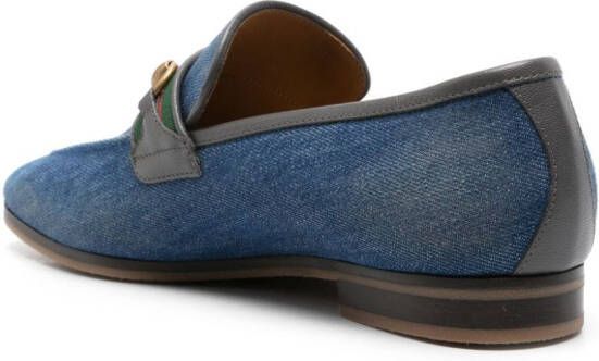 Gucci Horsebit denim loafers Blue