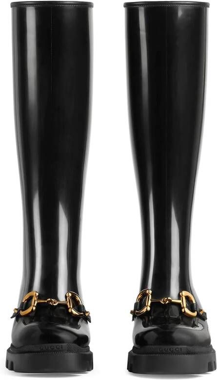 Gucci Horsebit-detail knee-high boots Black