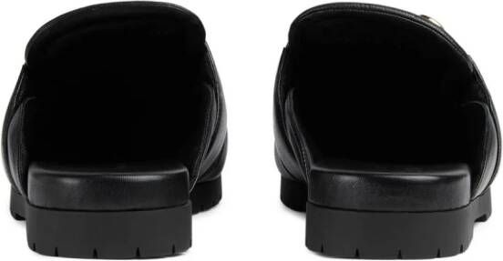 Gucci Horsebit-detail leather mules Black