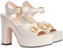 Gucci Horsebit detail platform sandals White - Thumbnail 2