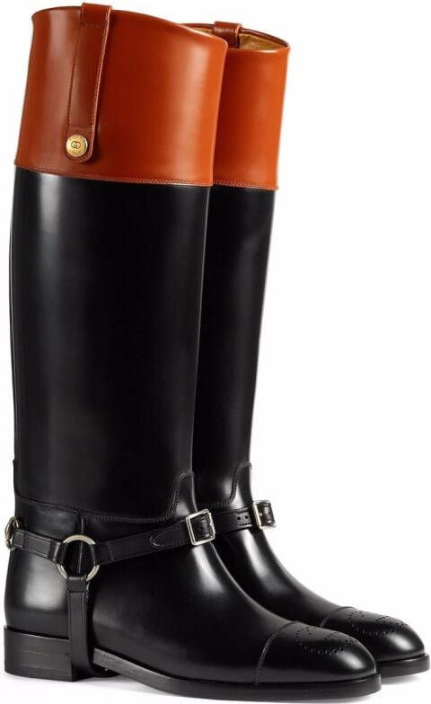 Gucci Horsebit knee-high boots Black