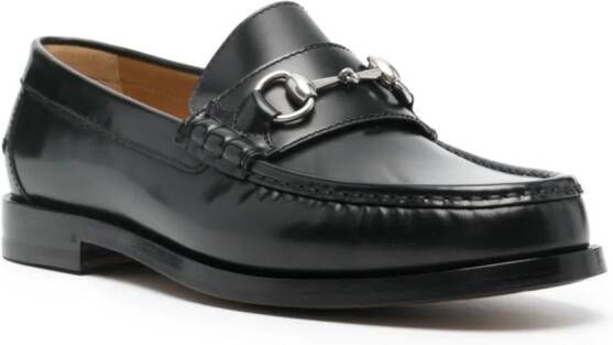 Gucci Horsebit leather loafers Black
