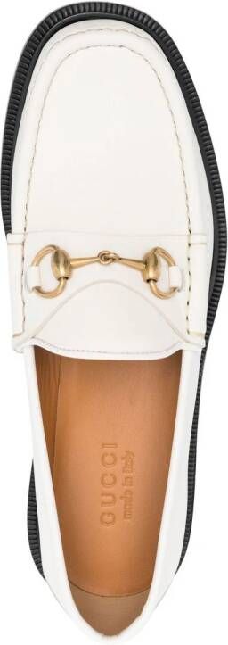 Gucci Horsebit leather loafers White