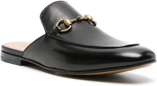 Gucci Horsebit leather slippers Black
