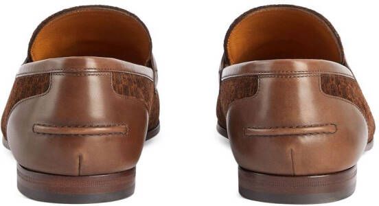 Gucci Jordaan monogram loafers Brown