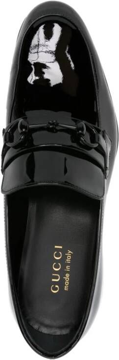 Gucci Horsebit patent leather loafers Black