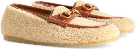 Gucci Horsebit wool loafers Neutrals