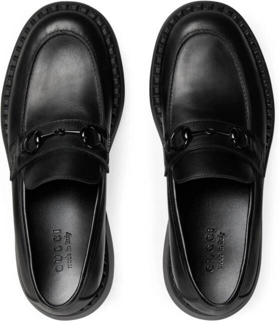 Gucci Horsetbit-embellished chunky loafers Black