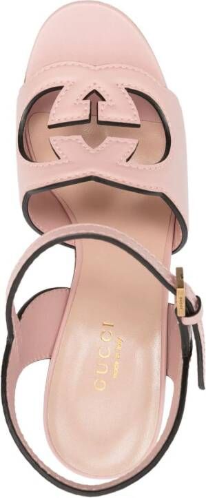 Gucci interlocking G 110mm high sandals Pink