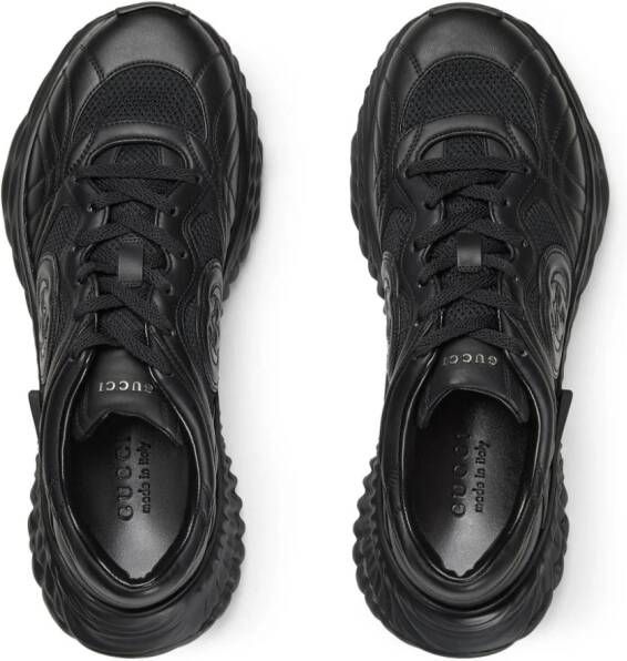 Gucci Interlocking G chunky leather sneakers Black