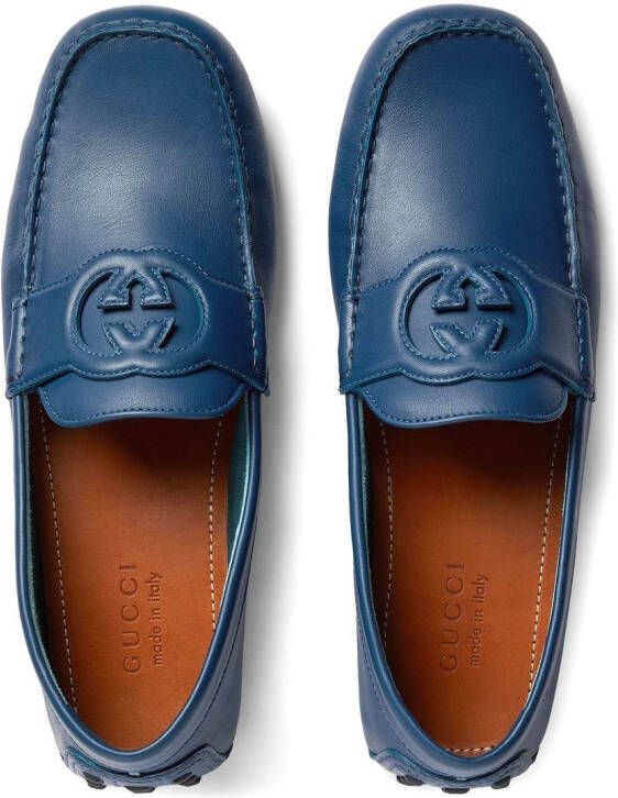 Gucci Interlocking G driving shoes Blue