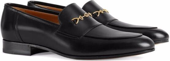 Gucci Interlocking-G Horsebit-detail loafers Black