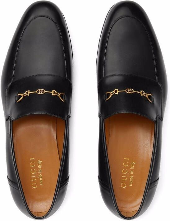 Gucci Interlocking-G Horsebit-detail loafers Black