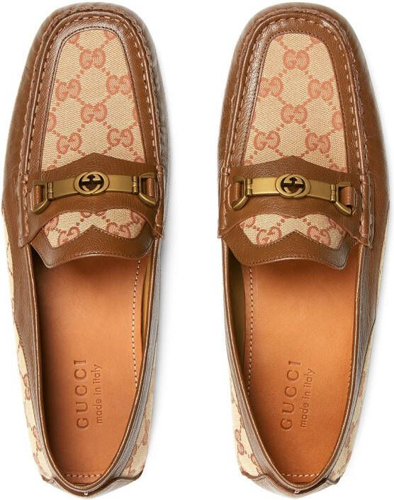 Gucci Interlocking G Horsebit driving shoes Brown