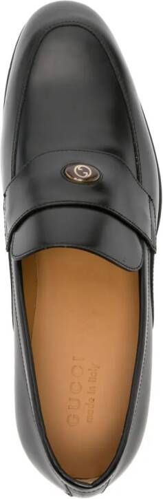 Gucci Interlocking G leather loafers Black