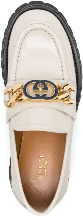 Gucci Interlocking G leather loafers White