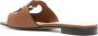 Gucci Interlocking G leather sandals Brown - Thumbnail 3