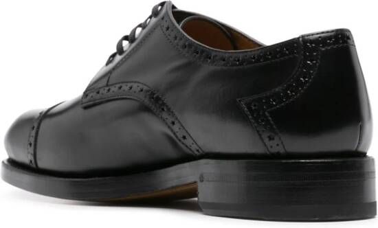 Gucci Interlocking G-plaque leather brogues Black