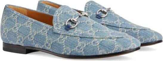 Gucci Jordaan denim loafers Blue