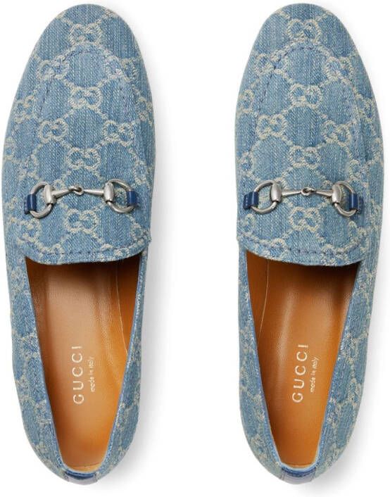 Gucci Jordaan denim loafers Blue