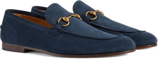 Gucci Jordaan suede loafers Blue