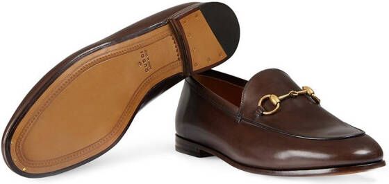 Gucci Jordaan leather loafers Brown