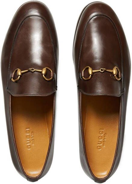 Gucci Jordaan leather loafers Brown