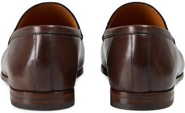 Gucci Jordaan leather loafers Brown