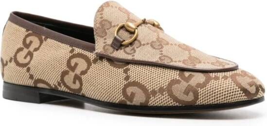 Gucci Jordaan panelled loafers Neutrals