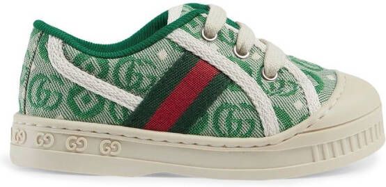 Gucci Kids 1977 GG-pattern sneakers Green