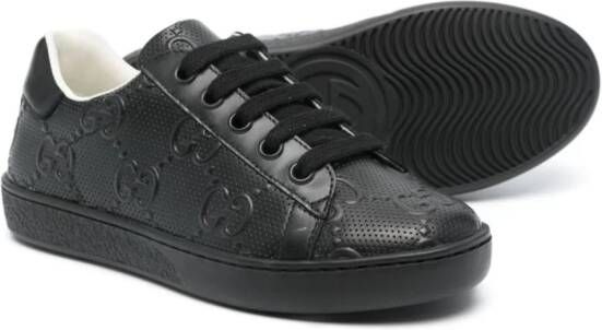 Gucci Kids Ace low-top sneakers Black