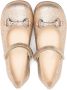 Gucci Kids Aisha glitter ballerina shoes Gold - Thumbnail 3