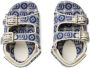 Gucci Kids all-over GG-print sandals Blue - Thumbnail 4