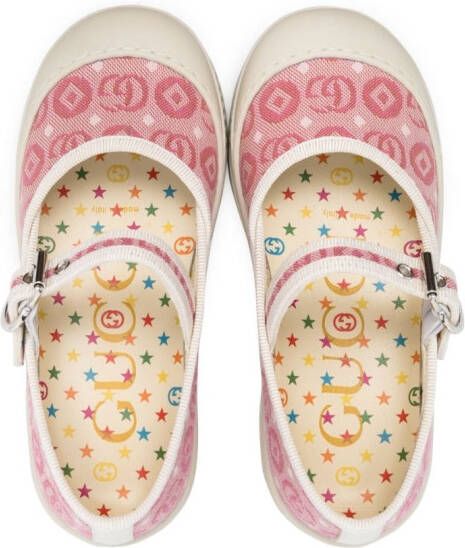 Gucci Kids Double G ballerina shoes Pink